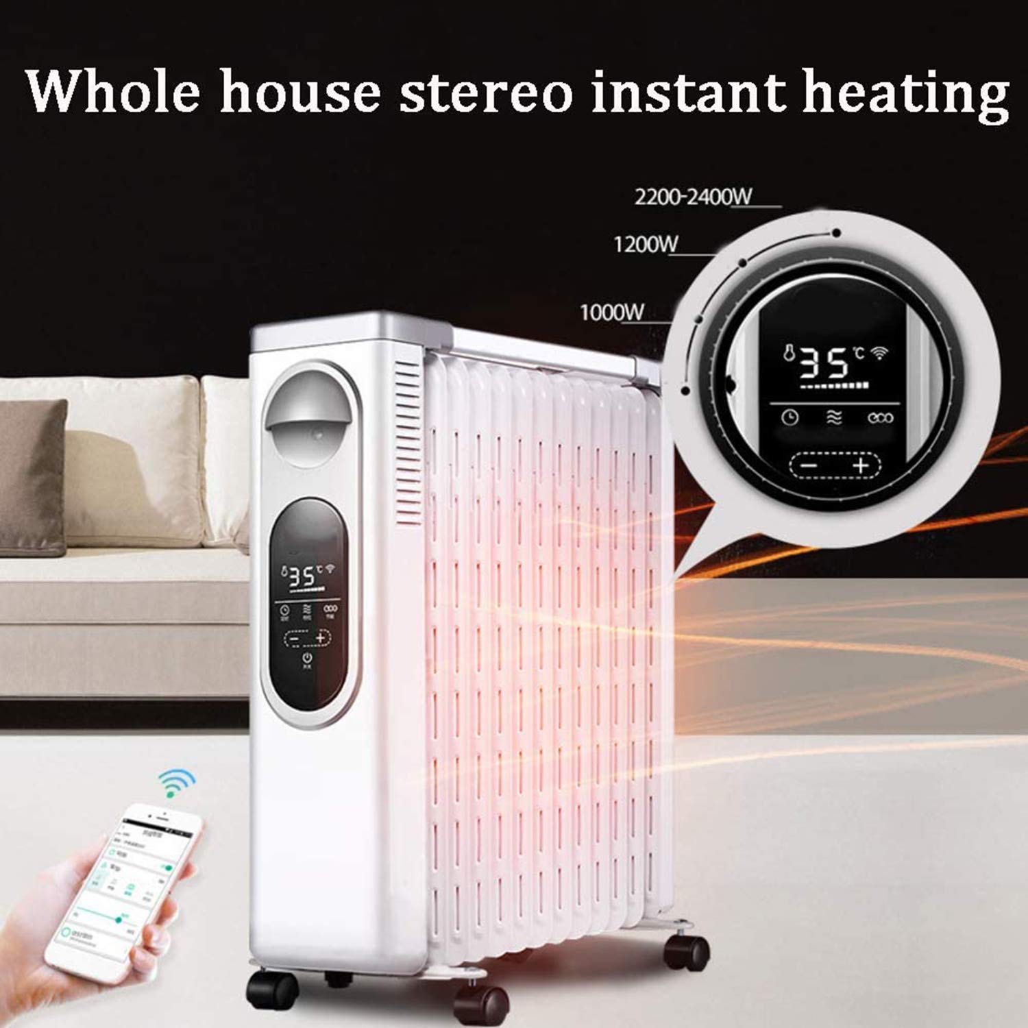 Amazon.co.jp : オイルヒーター、家庭用または浴室用電気ラジエーター